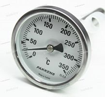 Термометр биметаллический 0…350°С Pakkens 144024 гильза - G1/2 D-12mm L-100mm
