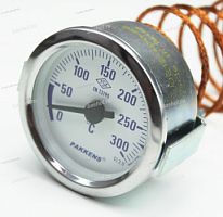 Термометр капиллярный 0…300°С D-60 Pakkens 44719 капилляр 200см, датчик 26х6мм