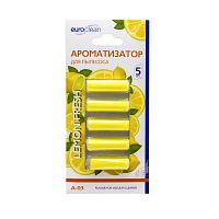 Ароматизатор для пылесоса "Лимон", 5 шт., бренд: EUROCLEAN, арт. A-03